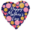 28 inch HAPPY MOTHER'S DAY NAVY & GLITTER DOTS - LA Balloons
