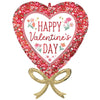 28 inch HAPPY VALENTINE'S DAY BOHO BOW - LA Balloons