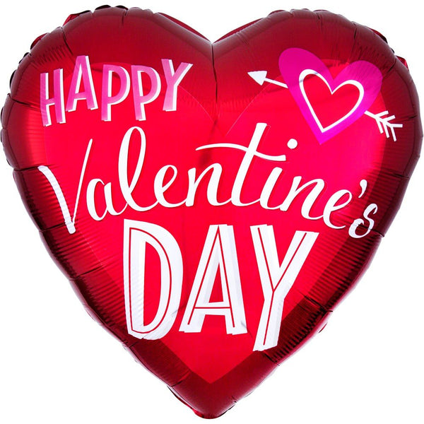 28 inch HAPPY VALENTINE'S DAY HEART ARROW - LA Balloons