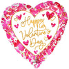 28 inch HEARTFUL VALENTINE'S DAY - LA Balloons
