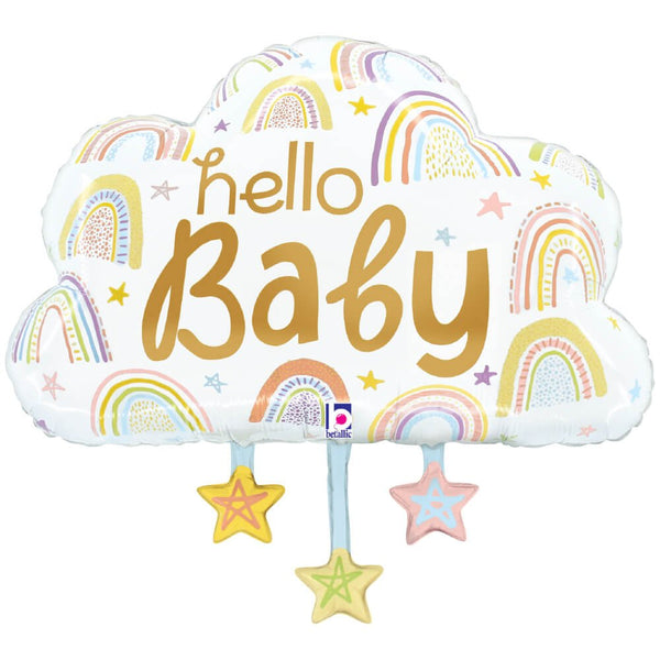 28 inch HELLO BABY CLOUD - LA Balloons