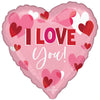 28 inch I LOVE YOU PLAYFUL HEARTS - LA Balloons