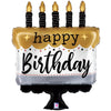 28 inch SATIN METALLIC BIRTHDAY CAKE - LA Balloons
