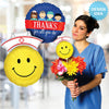 28 inch SMILEY NURSE - LA Balloons