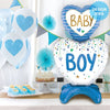 28 inch STANDUPS BABY BOY HEARTS - LA Balloons