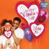 28 inch VALENTINE SPARKLE HEART - LA Balloons