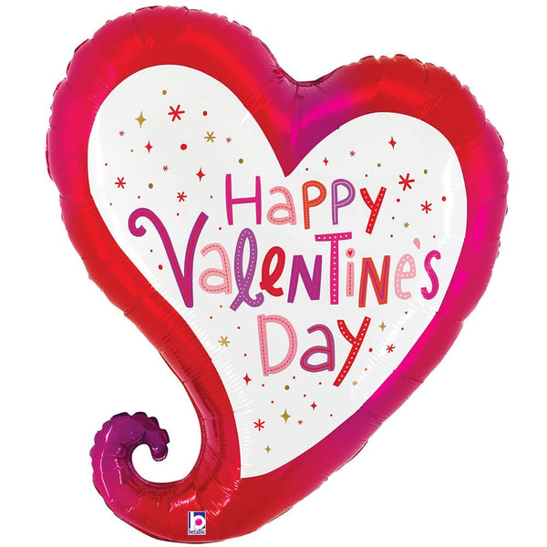 28 inch VALENTINE SPARKLE HEART - LA Balloons