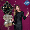 29 inch NEW YEAR PARTY CONFETTI FRAME - LA Balloons