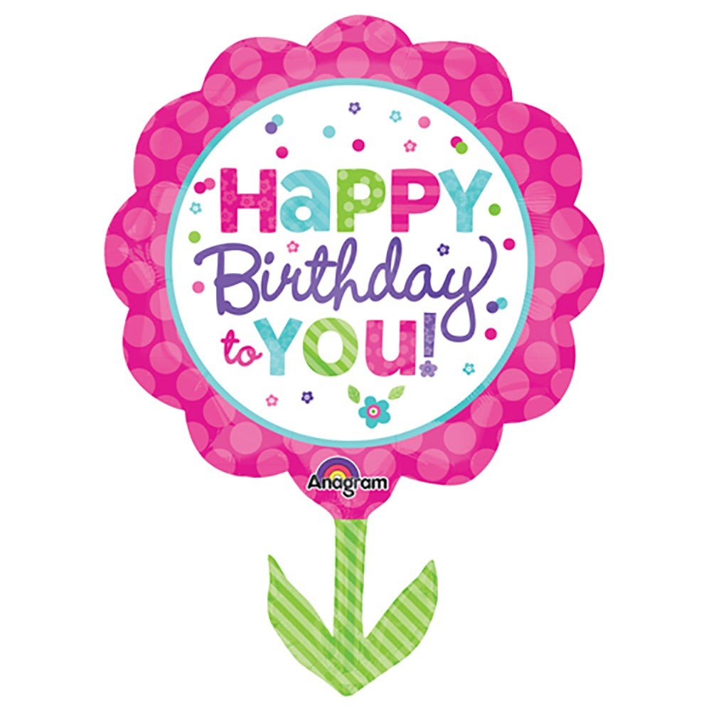 29 inch PINK & TEAL BIRTHDAY