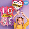 29 inch VALENTINE LOVE COLOR BLOCK HOLOGRAPHIC - LA Balloons