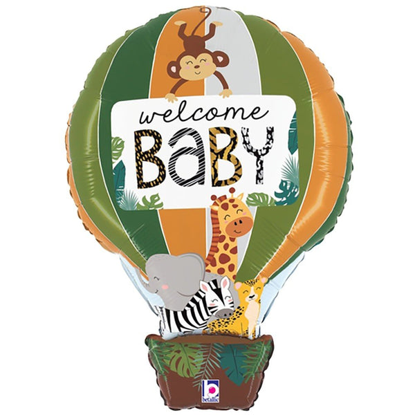 30 inch JUNGLE ANIMAL WELCOME BABY - LA Balloons