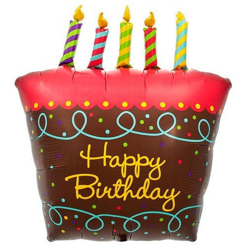 31 inch BIRTHDAY CAKE WITH CANDLES