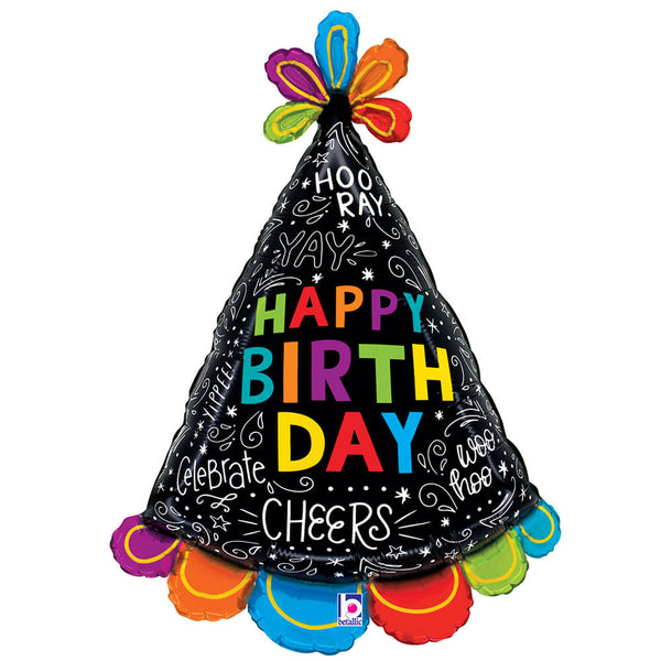 31 inch BIRTHDAY HAT DOODLES - LA Balloons