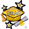 31 inch CONGRATS GRAD GOLD CLUSTER - LA Balloons