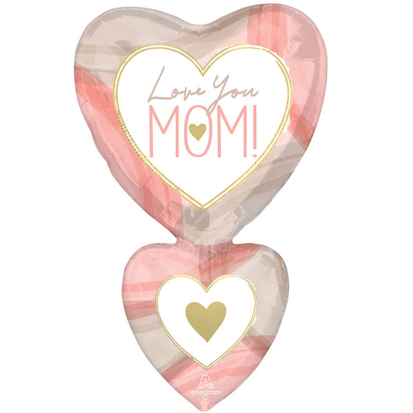 31 inch CUTOUT COLLAGE MOM HEARTS - LA Balloons