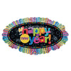 31 inch HOLOGRAPHIC HAPPY NEW YEAR RUFFLE - LA Balloons