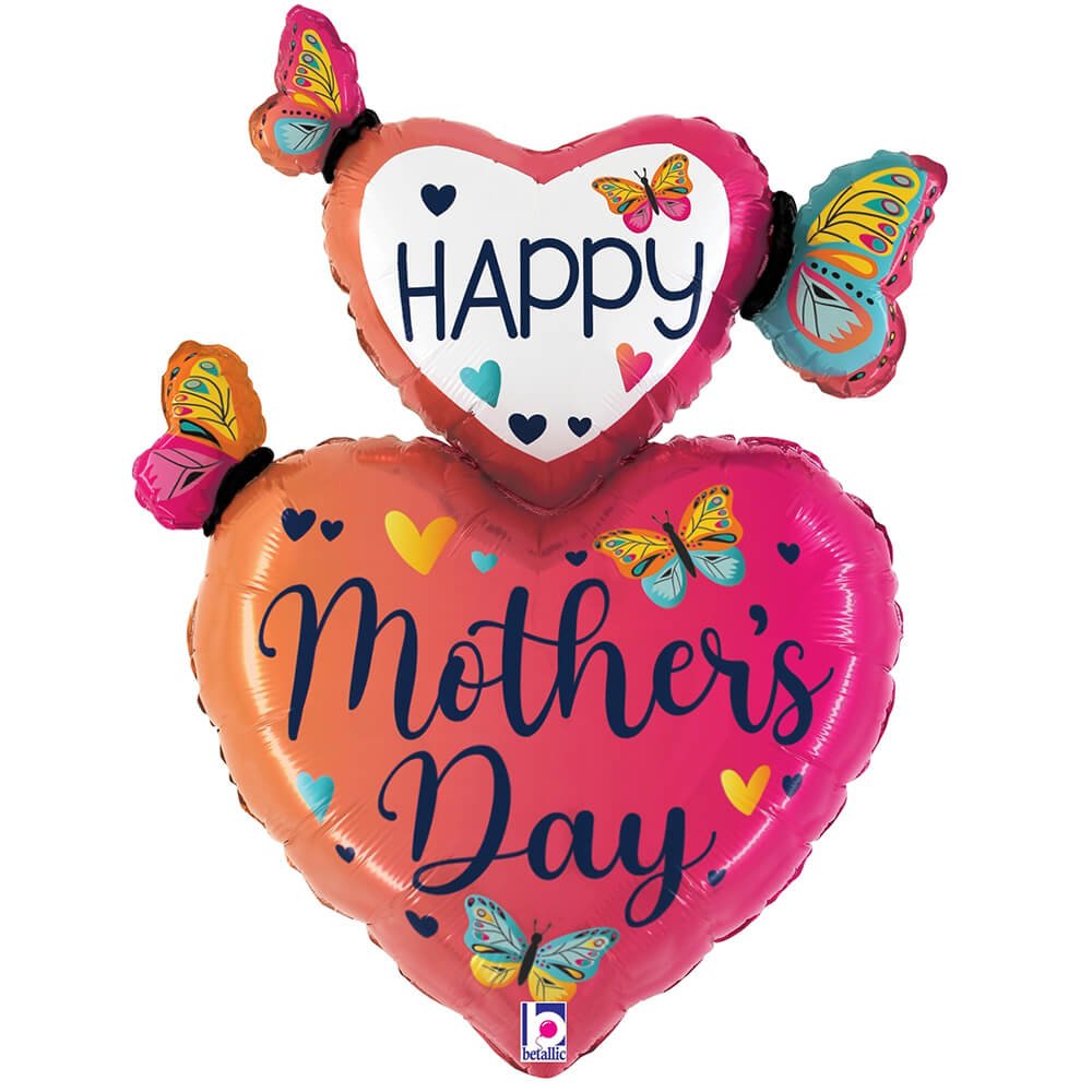 31 inch MOTHER'S DAY BUTTERFLY HEARTS