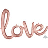 31″ SCRIPT PHRASE LOVE ROSE GOLD - LA Balloons