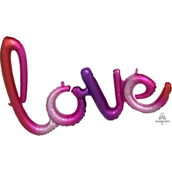 31″ SCRIPT PHRASE OMBRE LOVE - LA Balloons