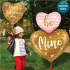 32 inch BE MINE HEART DUO - LA Balloons