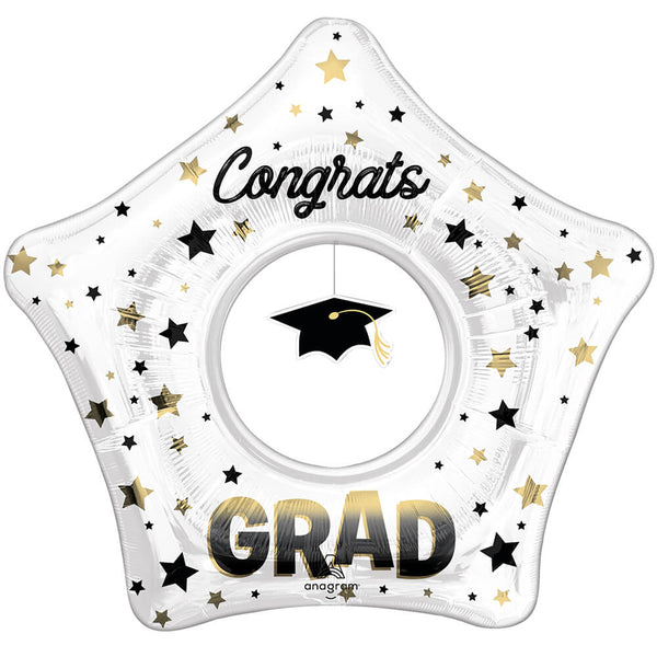 32 inch DIFFUSED OMBRE GRAD CAP DANGLER - LA Balloons