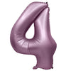 32 inch NUMBER 4 - METAL BALLOONS - PURPLE LILAC - LA Balloons