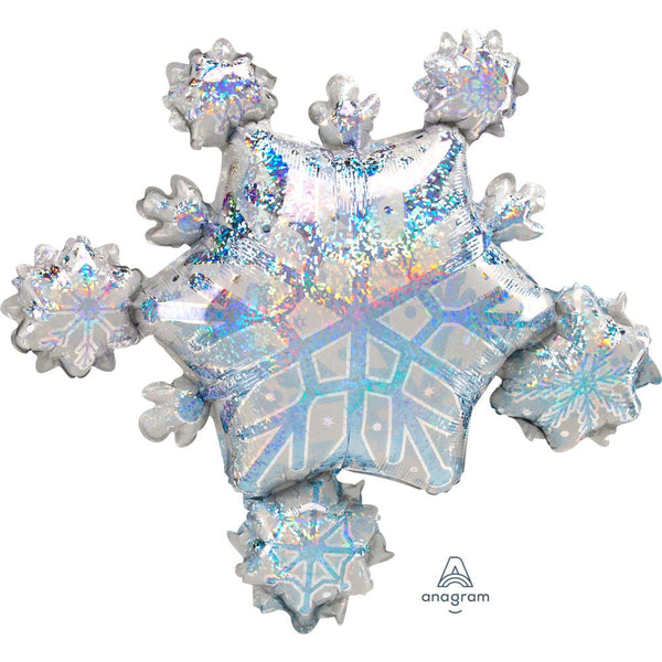 32 inch PRISMATIC SNOWFLAKE CLUSTER - LA Balloons