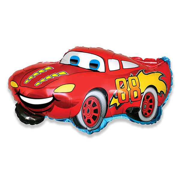 32 inch RED RACING CAR - LA Balloons