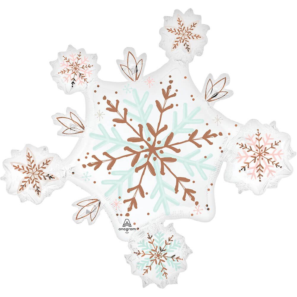 32 inch SATIN WINTER WONDERLAND SNOWFLAKE