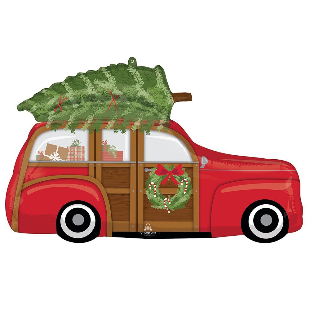 32 inch WOODY WAGON WITH TREE