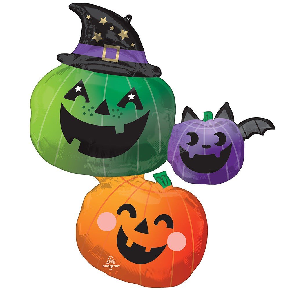 33 inch FUN & SPOOKY PUMPKIN STACKER