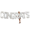 34 inch CONGRATS KIT - SILVER - LA Balloons