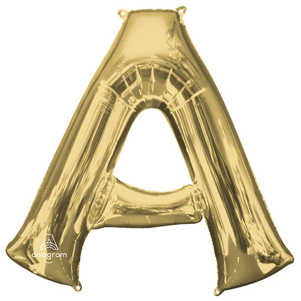 34 inch LETTER A - ANAGRAM - WHITE GOLD - LA Balloons