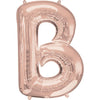 34 inch LETTER B - ANAGRAM - ROSE GOLD - LA Balloons