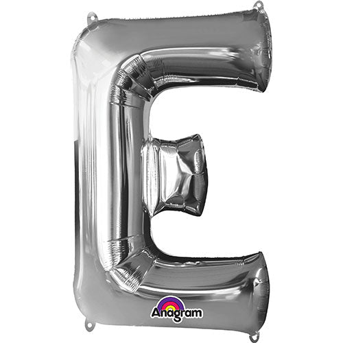 34 inch LETTER E - ANAGRAM - SILVER