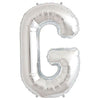 34 inch LETTER G - NORTHSTAR - SILVER - LA Balloons