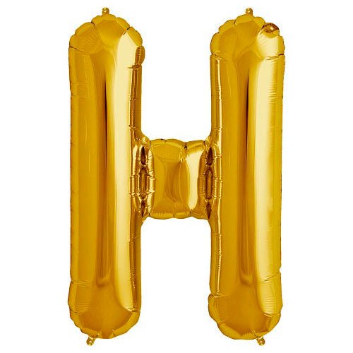 34 inch LETTER H - NORTHSTAR - GOLD
