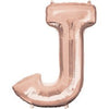 34 inch LETTER J - ANAGRAM - ROSE GOLD - LA Balloons