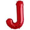 34 inch LETTER J - NORTHSTAR - RED - LA Balloons