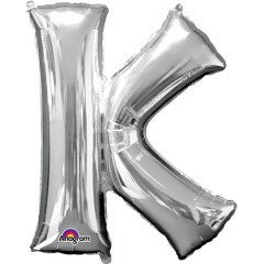 34 inch LETTER K - ANAGRAM - SILVER