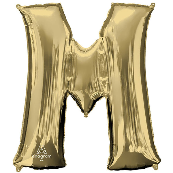 34 inch LETTER M - ANAGRAM - WHITE GOLD - LA Balloons
