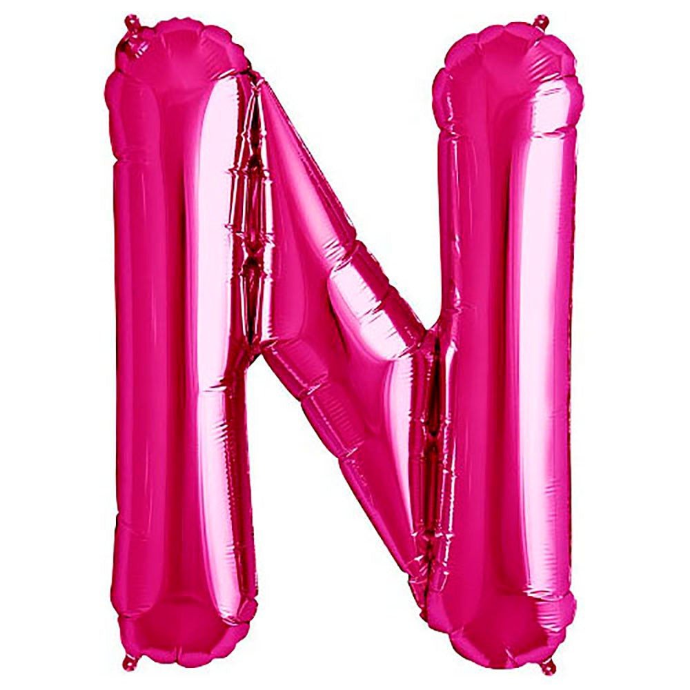 34 inch LETTER N - NORTHSTAR - MAGENTA