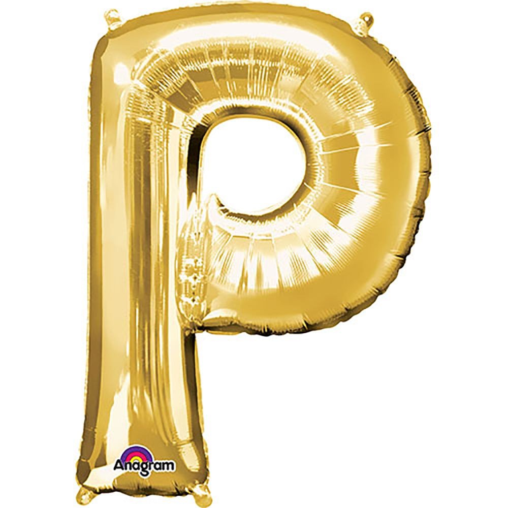 34 inch LETTER P - ANAGRAM - GOLD