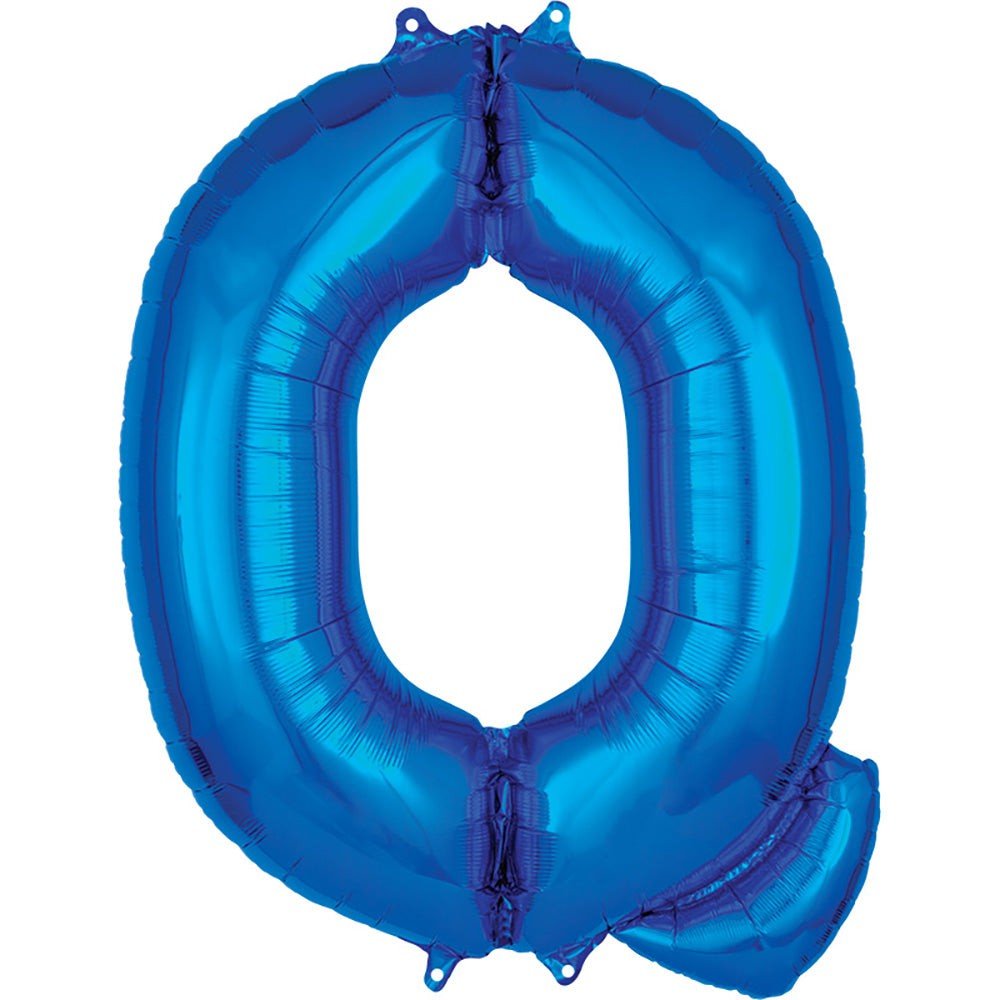 34 inch LETTER Q - ANAGRAM - BLUE
