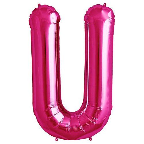34 inch LETTER U - NORTHSTAR - MAGENTA