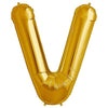 34 inch LETTER V - NORTHSTAR - GOLD - LA Balloons