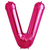 34 inch LETTER V - NORTHSTAR - MAGENTA - LA Balloons