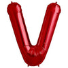 34 inch LETTER V - NORTHSTAR - RED - LA Balloons