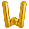 34 inch LETTER W - NORTHSTAR - GOLD - LA Balloons