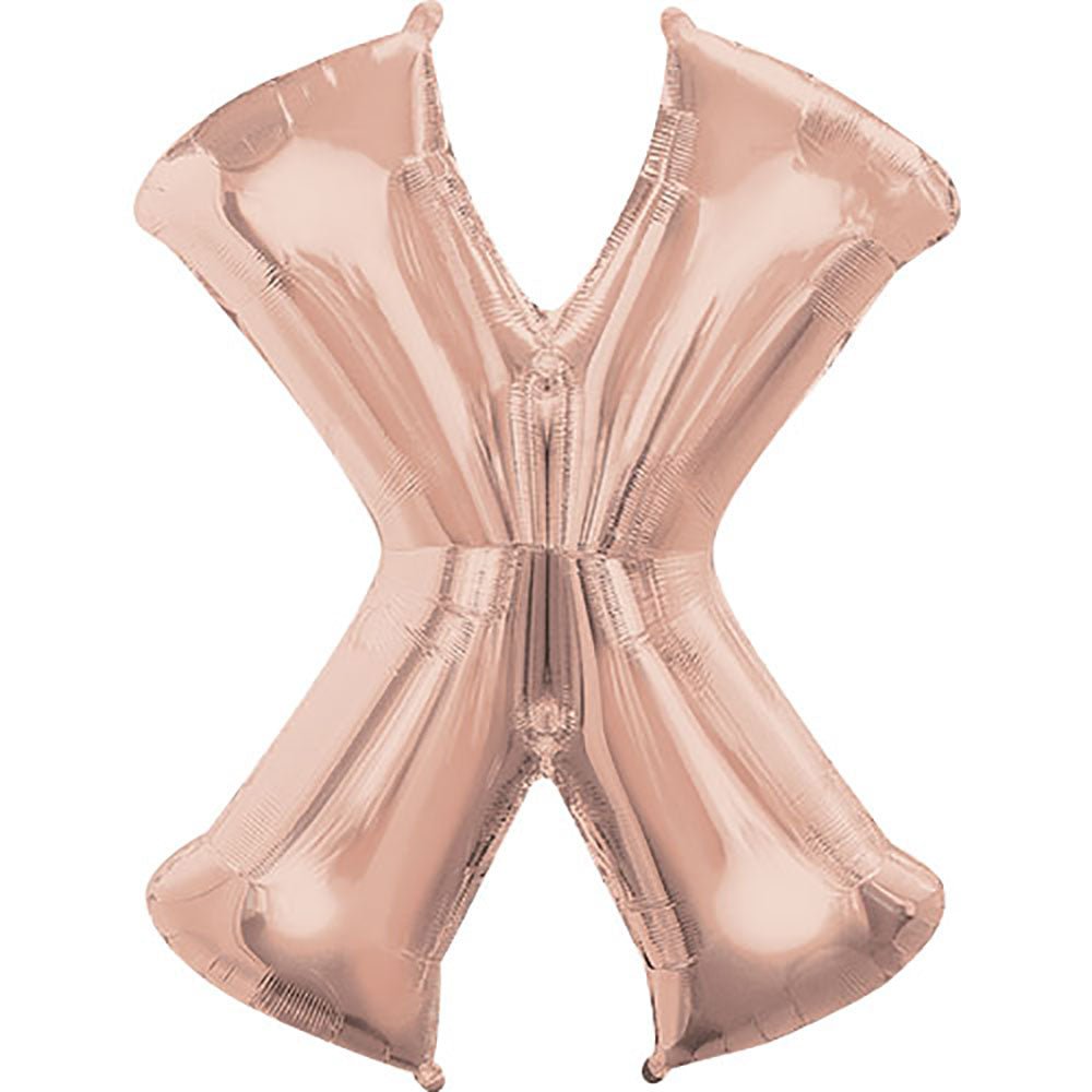 34 inch LETTER X - ANAGRAM - ROSE GOLD